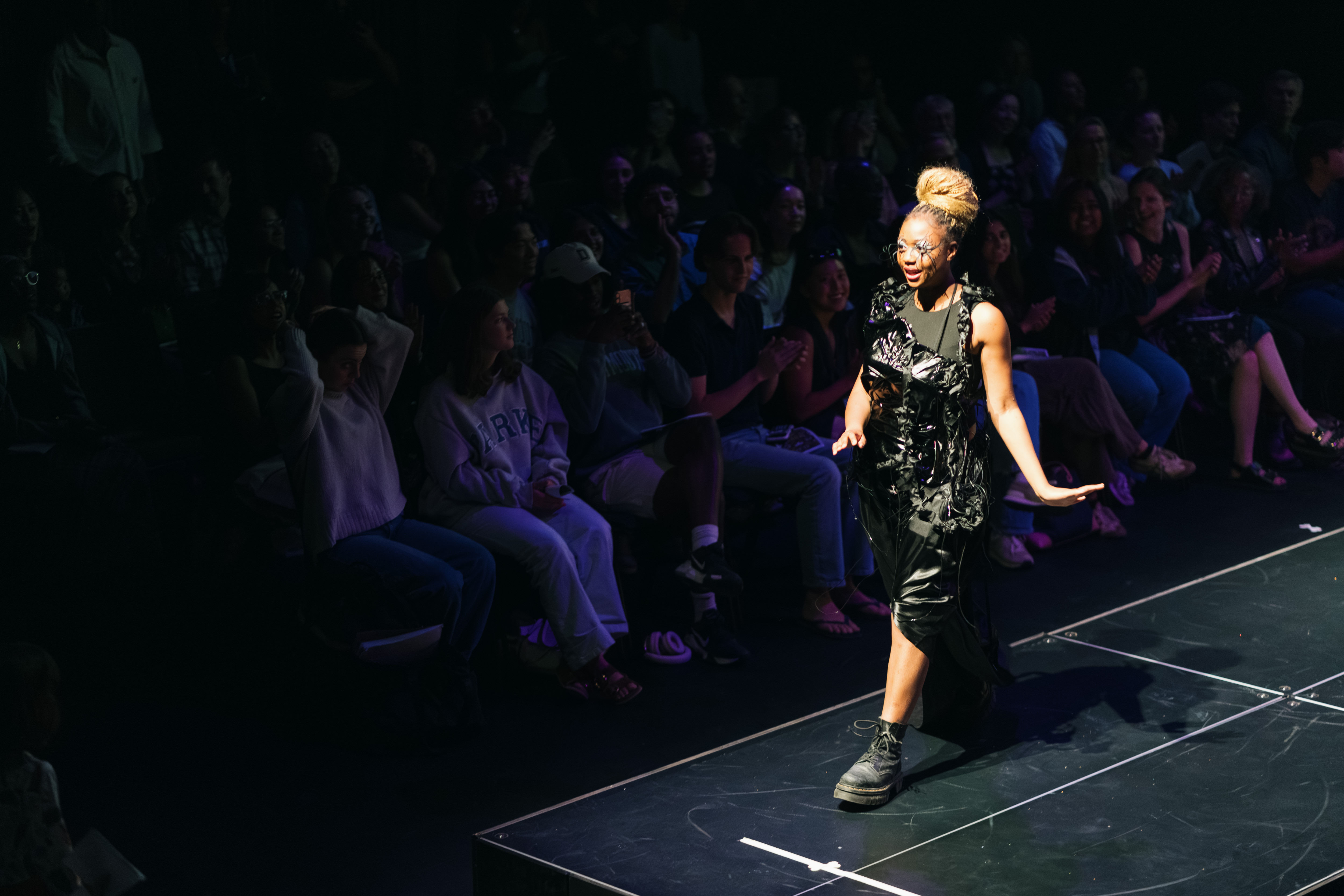 Model walks the ramp at Entangled Ecologies, a fashion and tech showcase