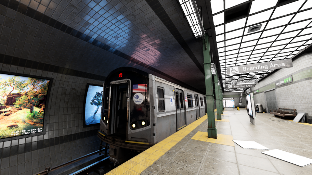 Subway train.